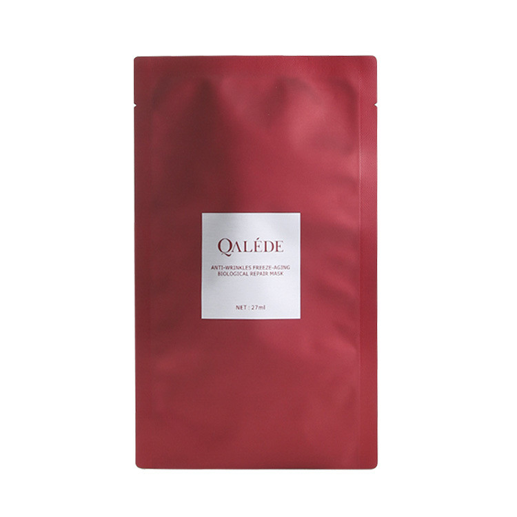 Three Sided Seal Facial Mask Aluminum Foil Bag For Small Sample Skin Care Lotion