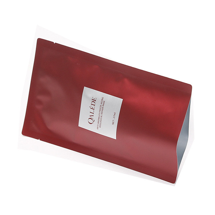 Three Sided Seal Facial Mask Aluminum Foil Bag For Small Sample Skin Care Lotion
