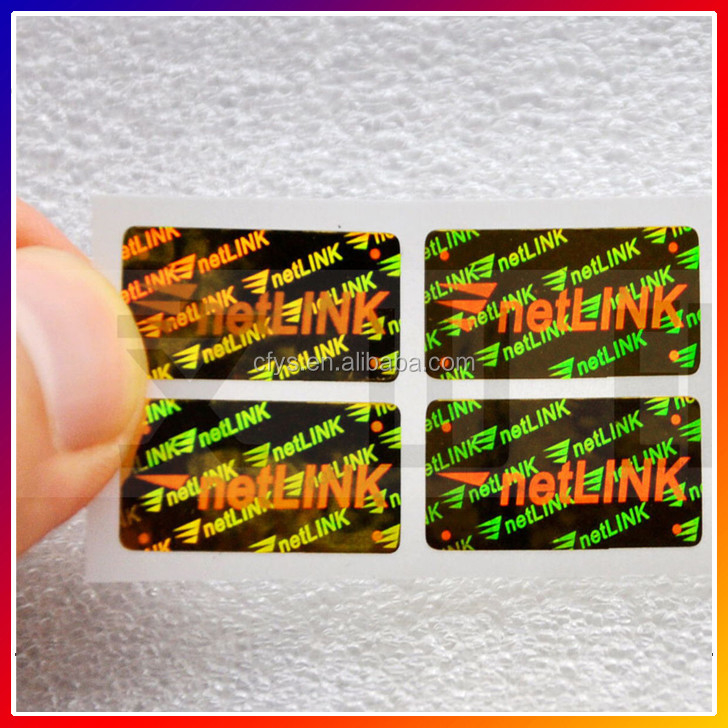 Holographic Anti Radar Adhesive Sticker Label Customized For Chemical Industry