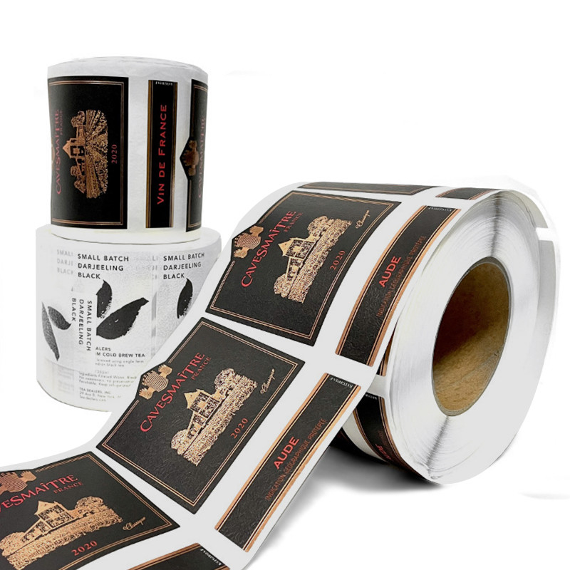 Self Adhesive Printing Waterproof Sticker Label For Vodka Wine Bottle