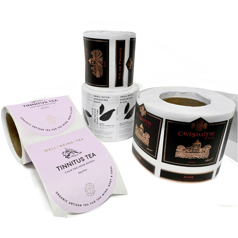 Self Adhesive Printing Waterproof Sticker Label For Vodka Wine Bottle