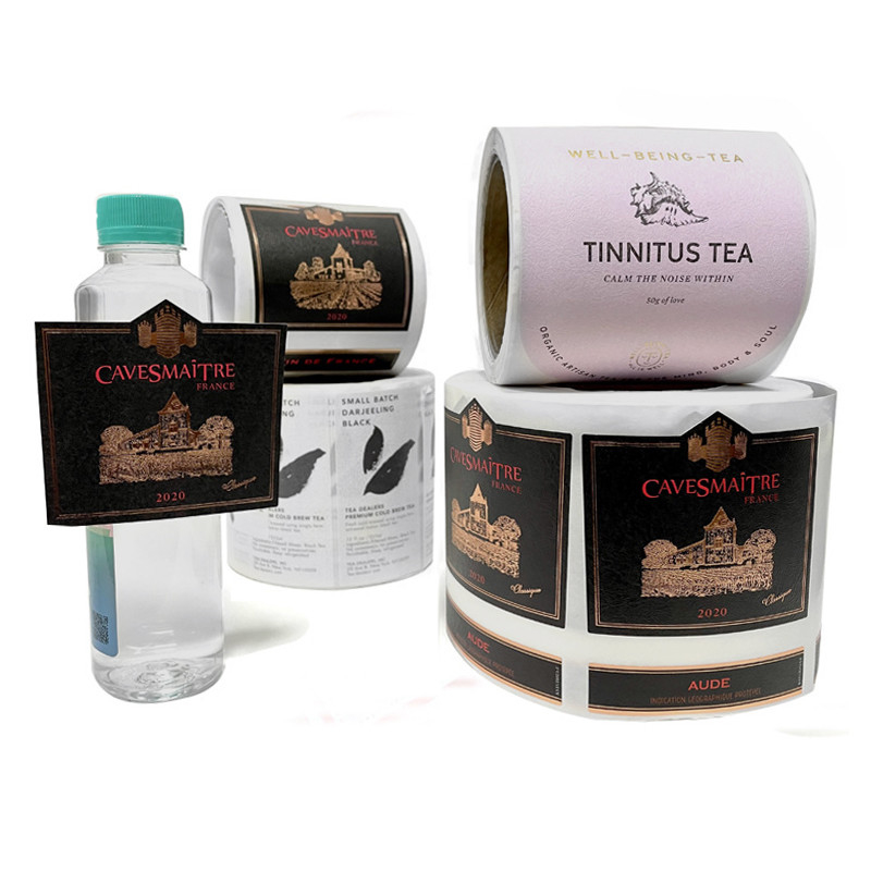 Self Adhesive Printing Waterproof Sticker Label For Vodka Wine Bottle