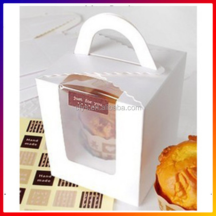 Custom Gift Mini Cake Paper Handle Box for Wedding Celebrations Other Gift Craft