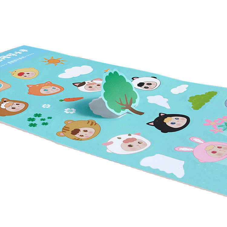 Waterproof Special Shaped Adhesive Sticker Label Custom Embossed Sticker Labels