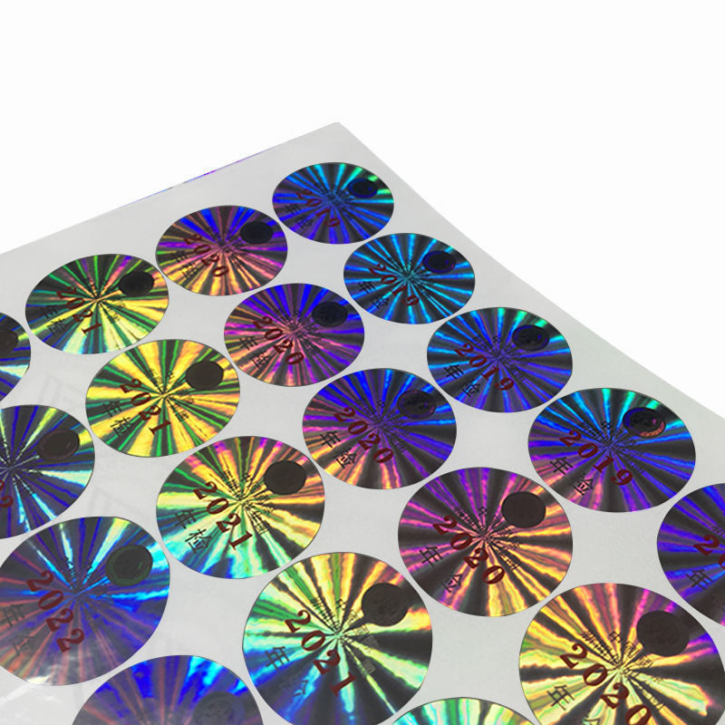 Custom Security Holographic Label Stickers Adhesive And Void For Seal Void Sticker