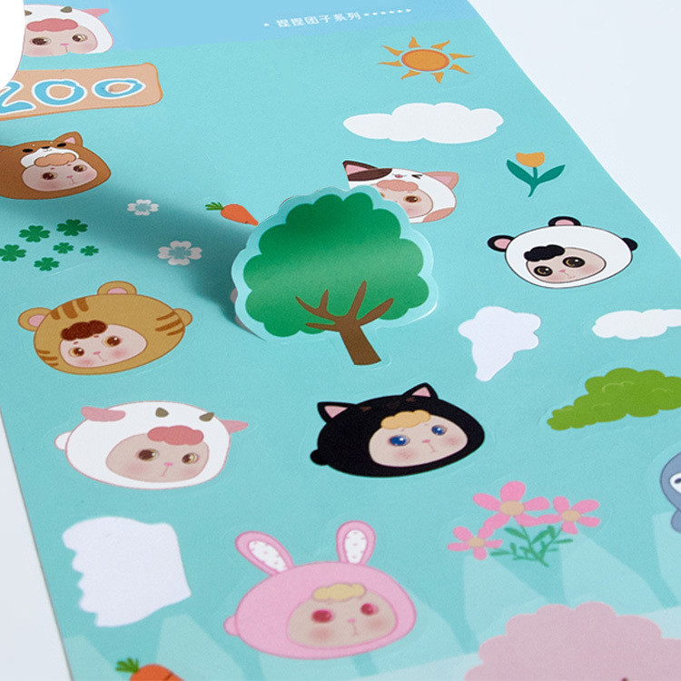 Waterproof Special Shaped Adhesive Sticker Label Custom Embossed Sticker Labels