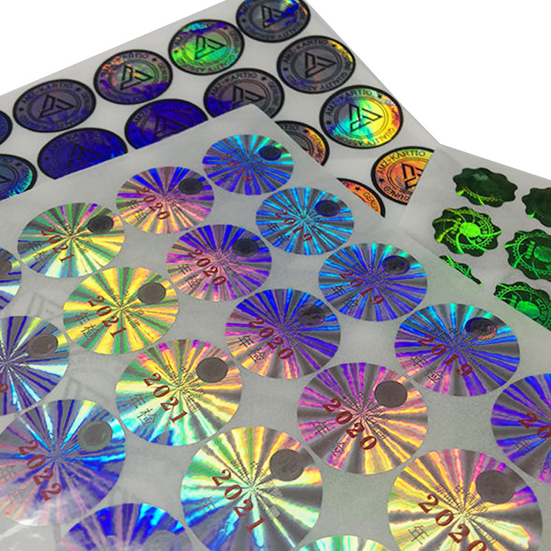 Custom Security Holographic Label Stickers Adhesive And Void For Seal Void Sticker