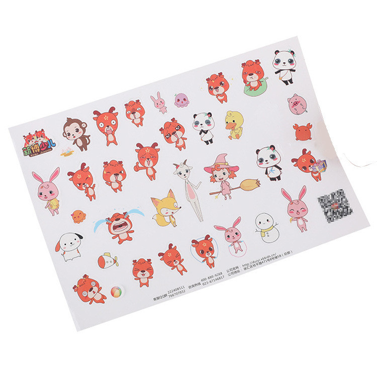 Waterproof Special Shaped Adhesive Sticker Label Custom Embossed Sticker Labels