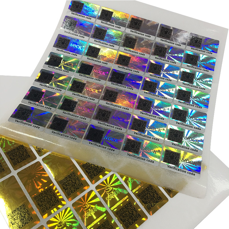 Custom Security Holographic Label Stickers Adhesive And Void For Seal Void Sticker