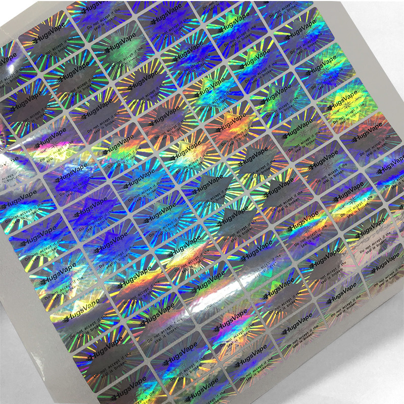 Custom Security Holographic Label Stickers Adhesive And Void For Seal Void Sticker