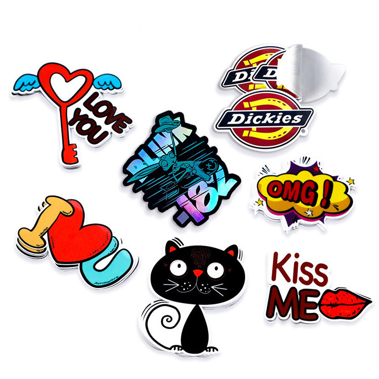 Custom Die Cut Sticker Labels UV Resist Weatherproof Business Packaging Stickers