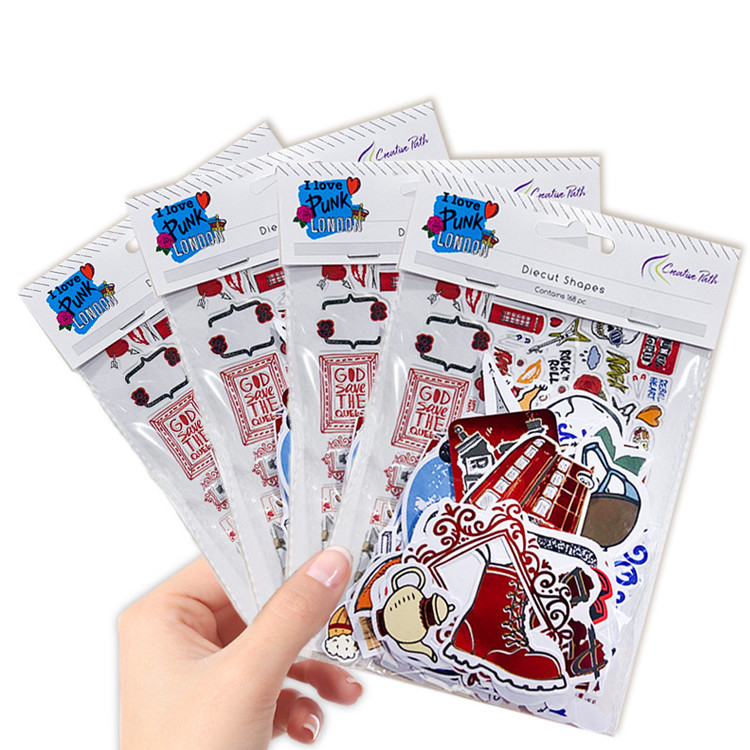 Custom Die Cut Sticker Labels UV Resist Weatherproof Business Packaging Stickers