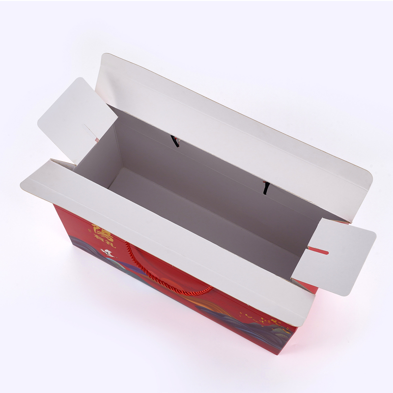 Custom Logo Printing Rigid Cardboard Bags Luxury Bag Style Gift Box With Handle
