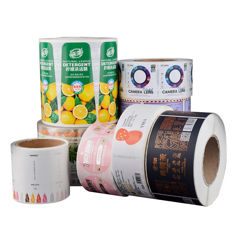 Cosmetic Adhesive Sticker Label Roll Bottle Packaging Label Custom Printed Logo