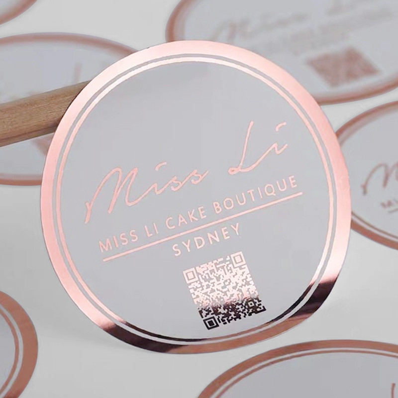 Cosmetic Adhesive Sticker Label Roll Bottle Packaging Label Custom Printed Logo