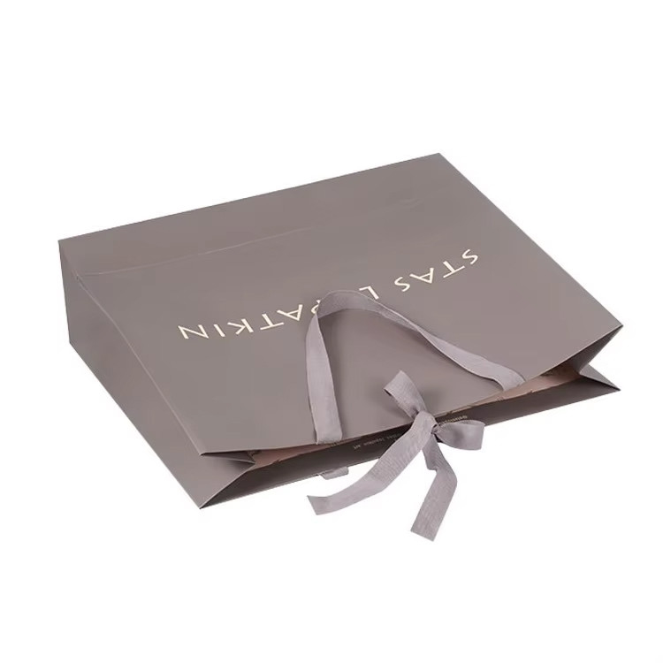 Paper Bag Packaging For Clothes Shoes Custom Logo Printed Luxury Paper Bags