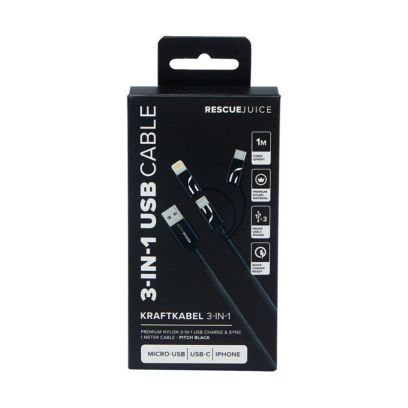 Customized Logo USB Cable Electronics Packaging Box Mobile Charger Packaging Box