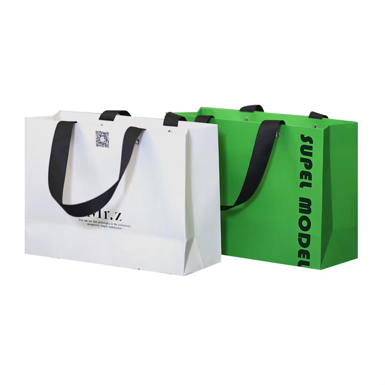 Paper Bag Packaging For Clothes Shoes Custom Logo Printed Luxury Paper Bags