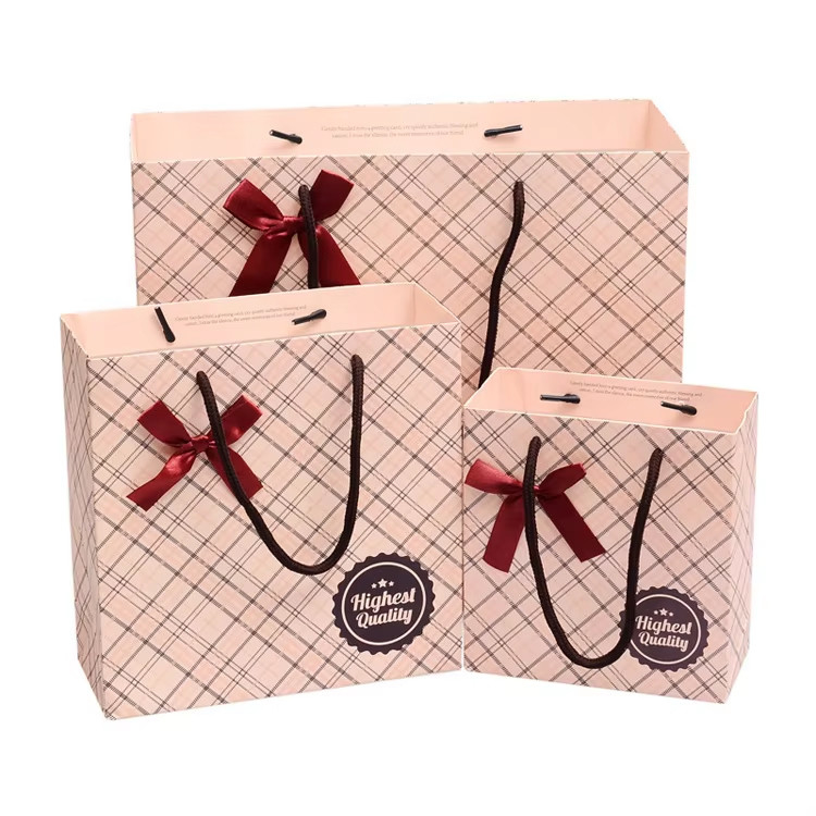Offset Printing Paper Bag With Handle Recyclable Gift Shopping Bag Customized