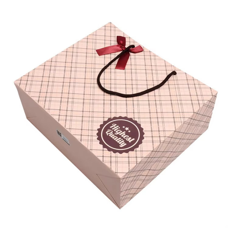 Offset Printing Paper Bag With Handle Recyclable Gift Shopping Bag Customized