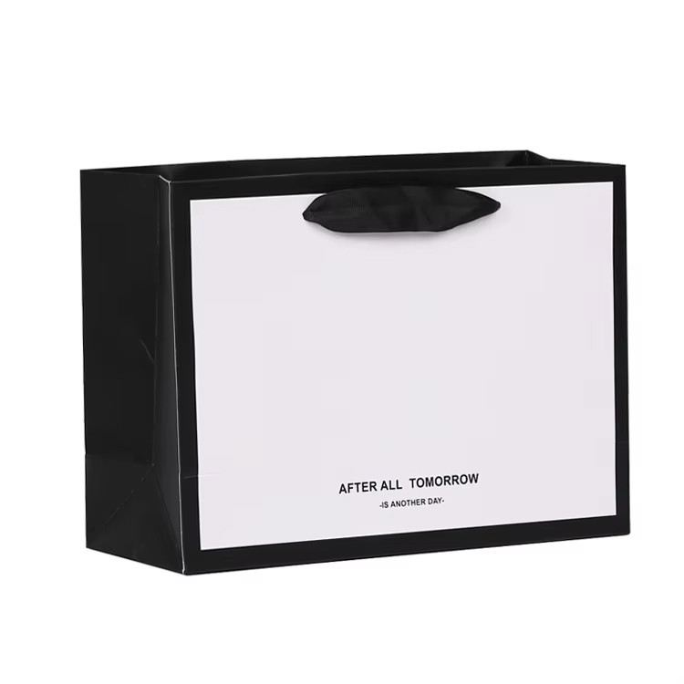 Custom Logo Printing Hand Length Handle Bags Packaging for Wedding/Jewelry/Cosmetic