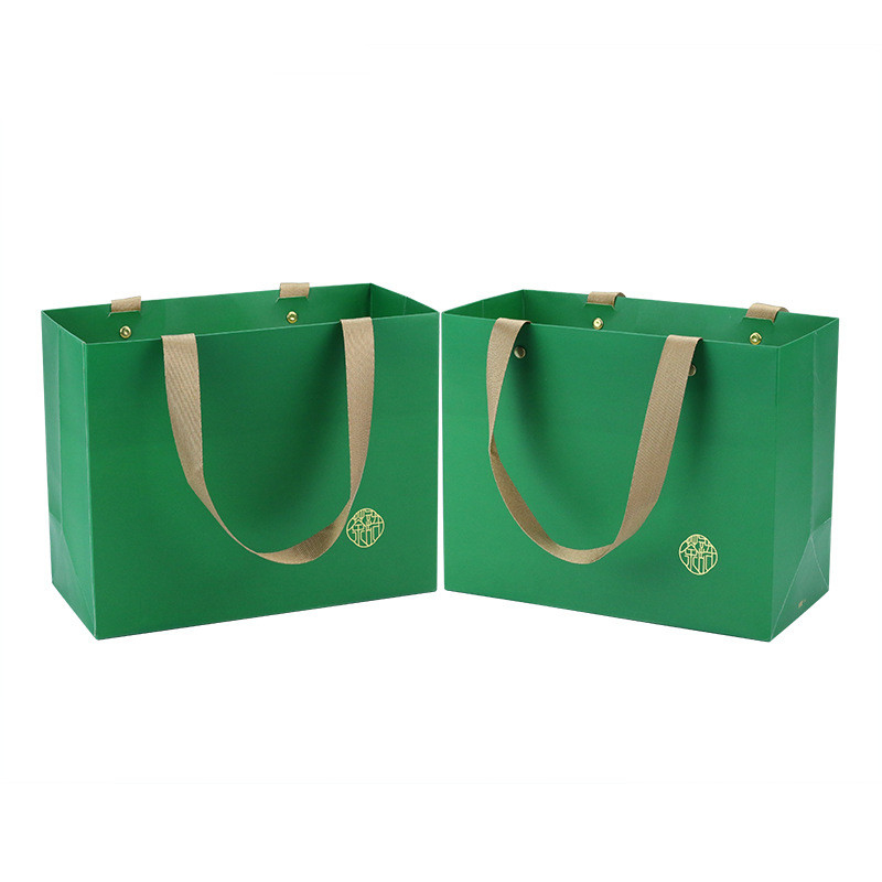 Large Thickened Art Paper Gift Bags Oversized Square Shopping Handbag With Handle