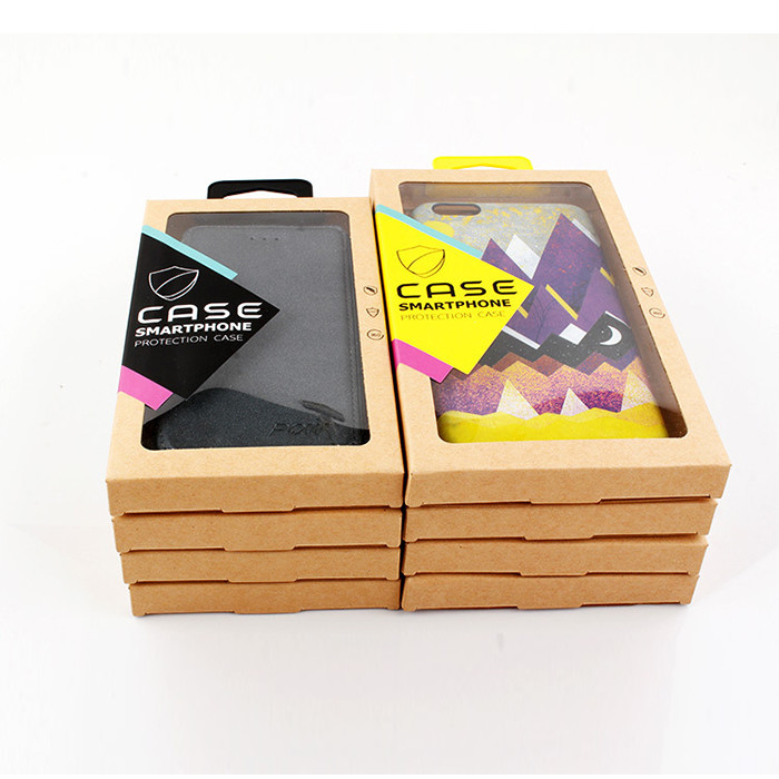 CMYK Electronics Packaging Box Mobile Phone Case Box Packaging With PVC Insert