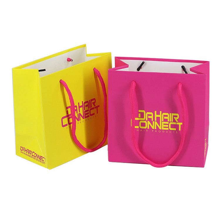 OEM Kraft Shopping Paper Bags For Clothing And Shoes Gift Handbags