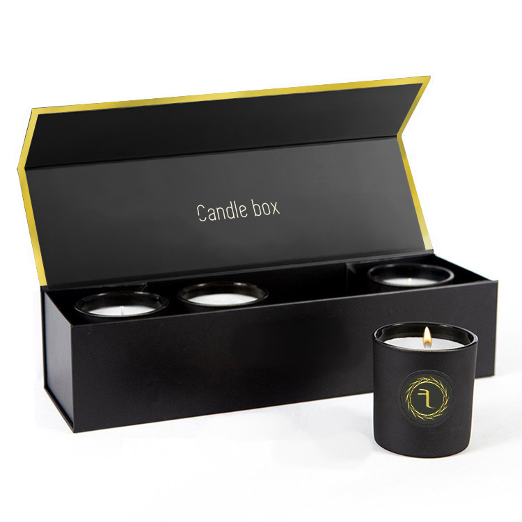 Votive Candles Gift Paper Boxes Set with Custom Shape Luxury Candle Gift Packaging Box