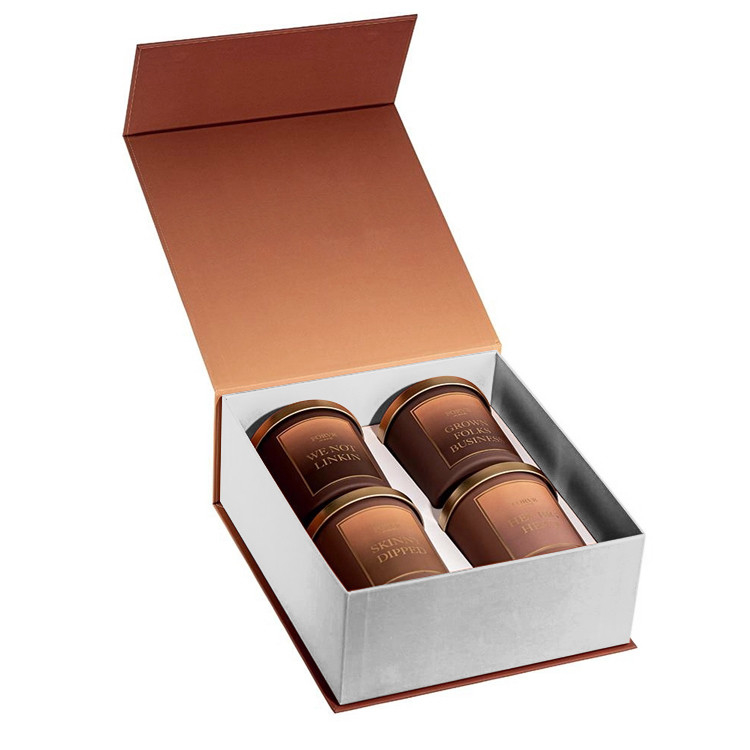 Votive Candles Gift Paper Boxes Set with Custom Shape Luxury Candle Gift Packaging Box