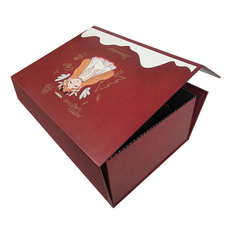 Cardboard Folding Paper Box Recycled Magnetic Rigid Gift Box For Clothing Shoe