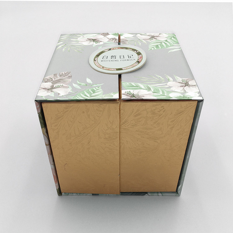 Customized Stamping Rigid Cardboard Paper Cosmetic Packaging Box for Eco-Friendly Gift