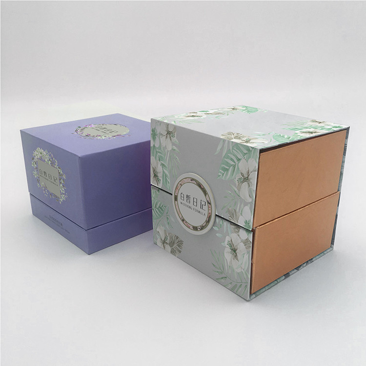 Customized Stamping Rigid Cardboard Paper Cosmetic Packaging Box for Eco-Friendly Gift