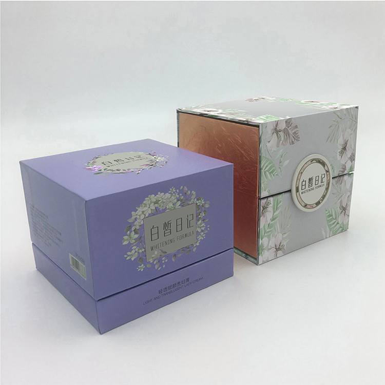 Customized Stamping Rigid Cardboard Paper Cosmetic Packaging Box for Eco-Friendly Gift