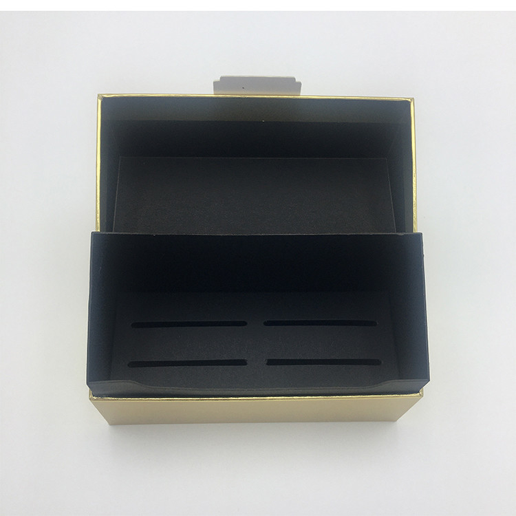 Custom Printed Handmade Luxury Gold Simple Flip Skincare Empty Paperboard Rigid Boxes