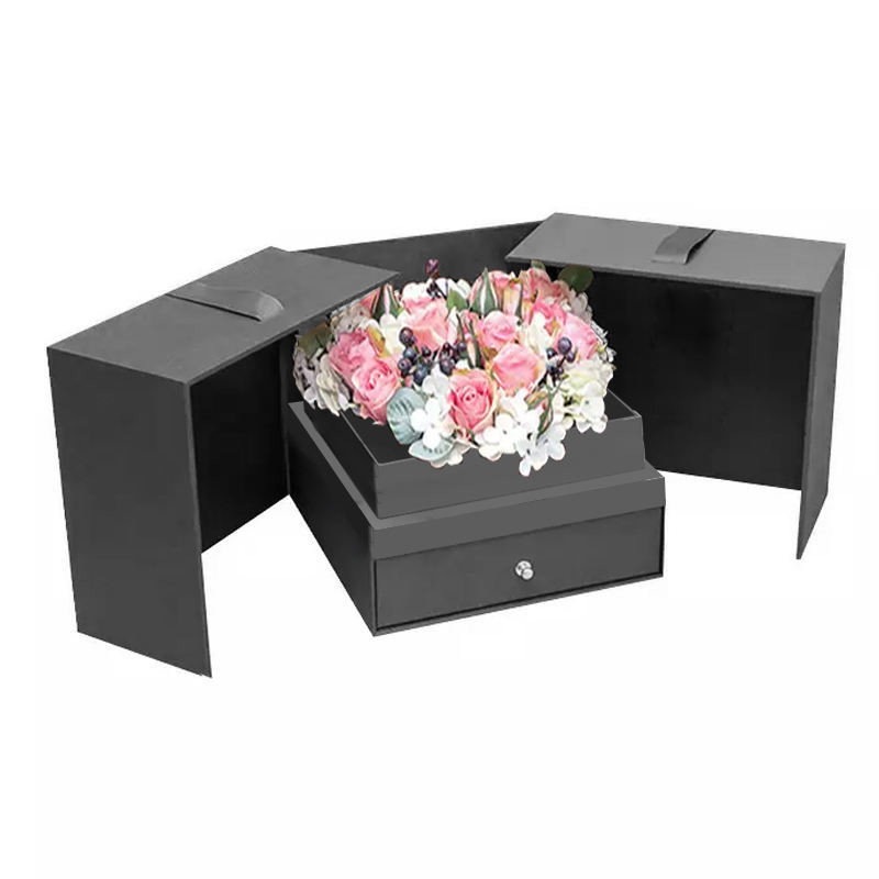 Varnishing Magnetic Magic Cube Double-Door Openning Gift Box for Customized Surprises