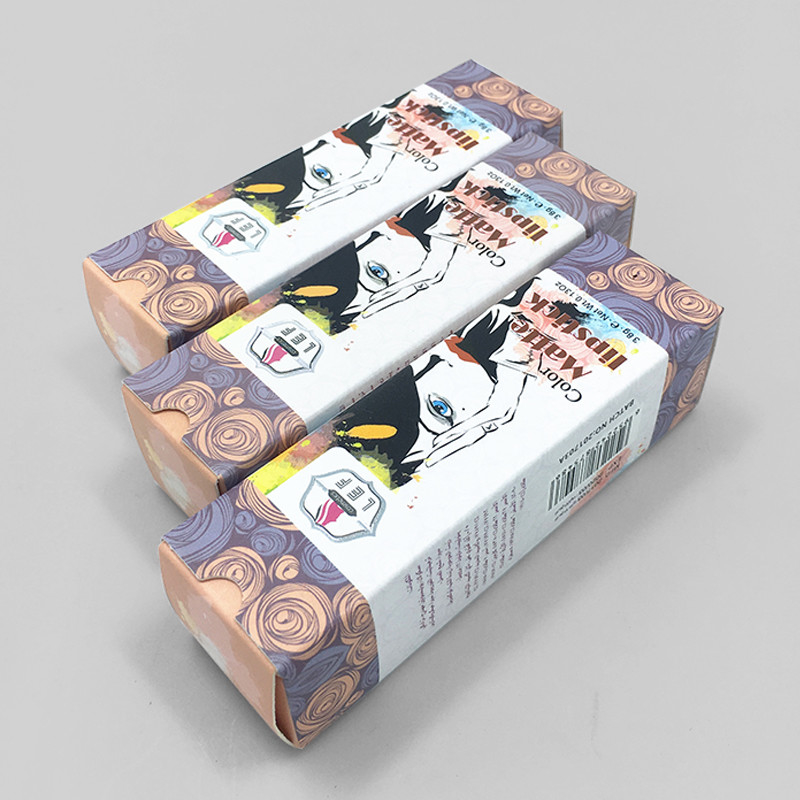 Facial Cleanser Lipstick Tube Packaging Box Cosmetic Paper Lip Gloss Box Packaging