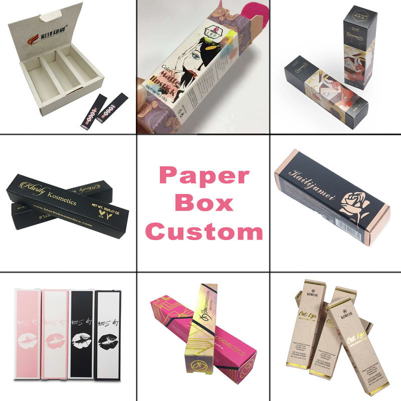 Facial Cleanser Lipstick Tube Packaging Box Cosmetic Paper Lip Gloss Box Packaging