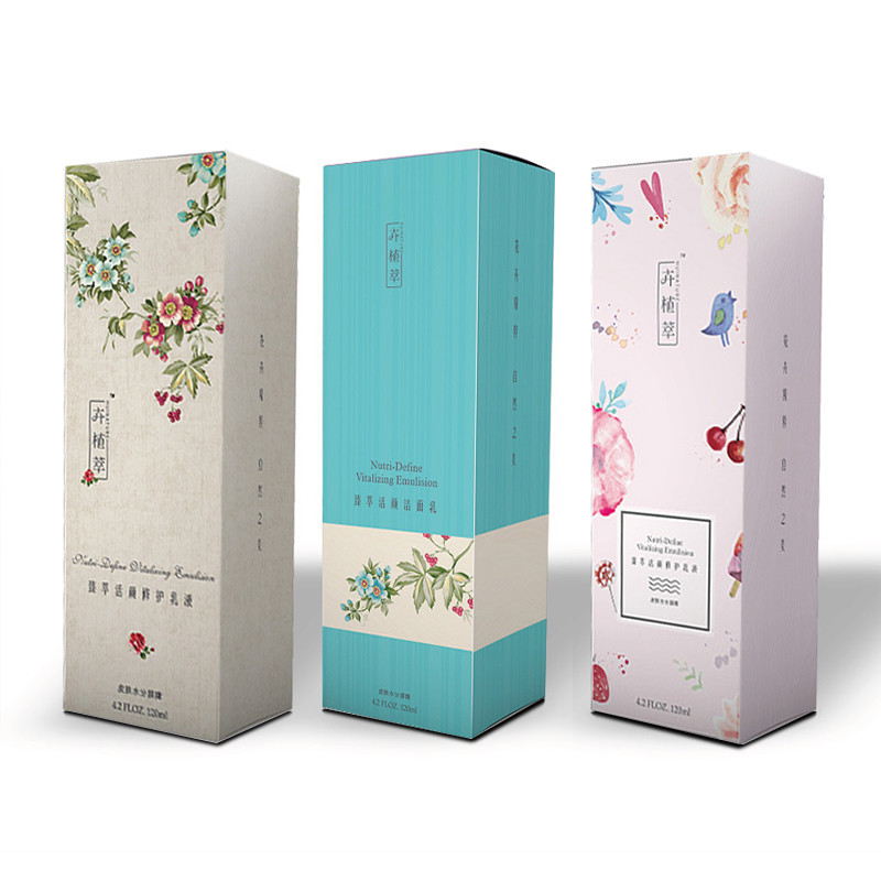Matt Lamination Cosmetic Packaging Box Recycled Relief Pattern Lip Gloss Packaging Box