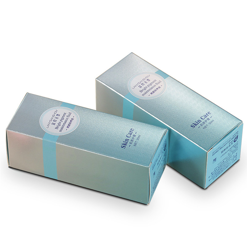 Matt Lamination Cosmetic Packaging Box Recycled Relief Pattern Lip Gloss Packaging Box