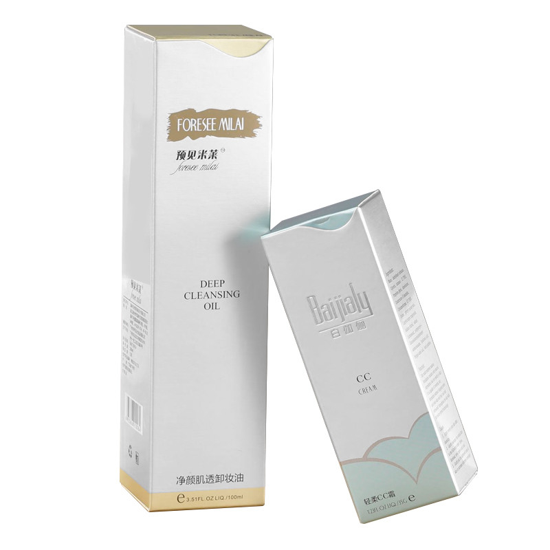 Matt Lamination Cosmetic Packaging Box Recycled Relief Pattern Lip Gloss Packaging Box