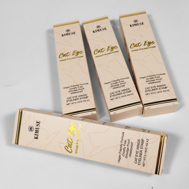 Recycled Hot Stamping Cosmetic Packing Box For Skincare Face Cream Paper Box