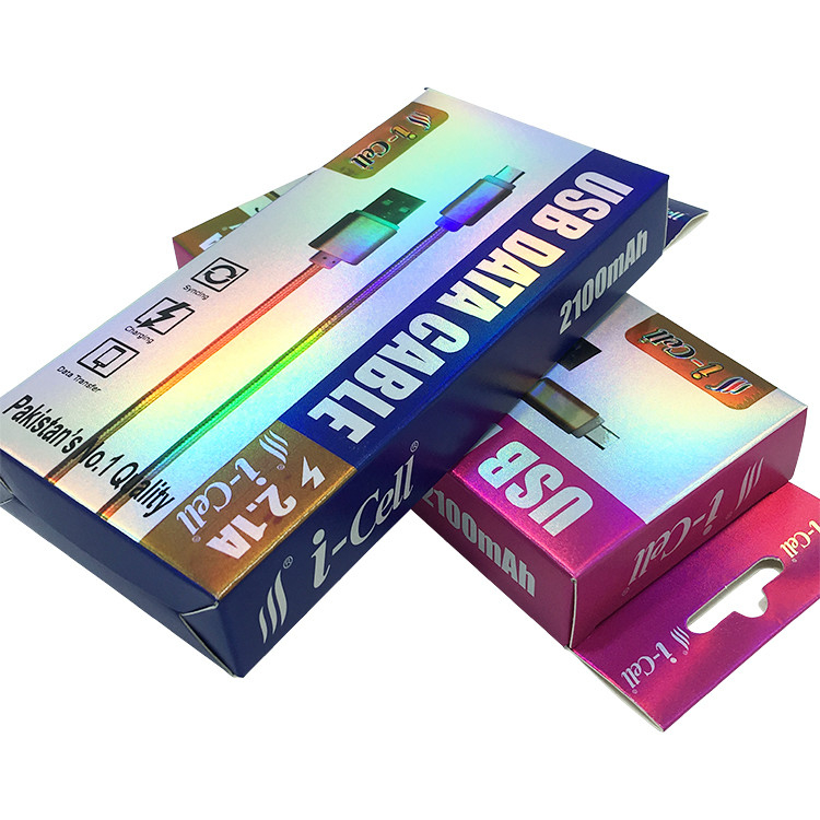 Paperboard Mobile Phone Charger Box Custom Smart Watch Packaging Box