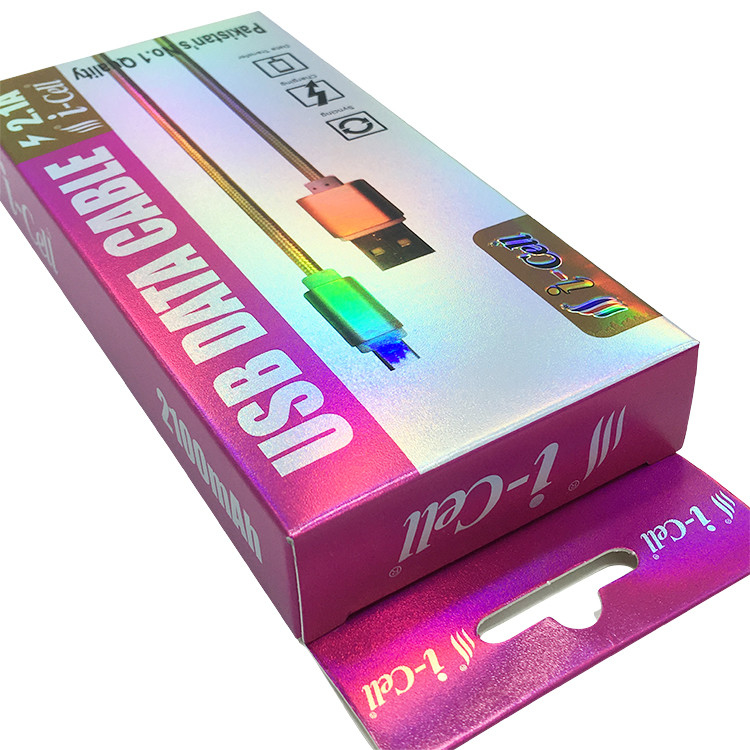 Paperboard Mobile Phone Charger Box Custom Smart Watch Packaging Box