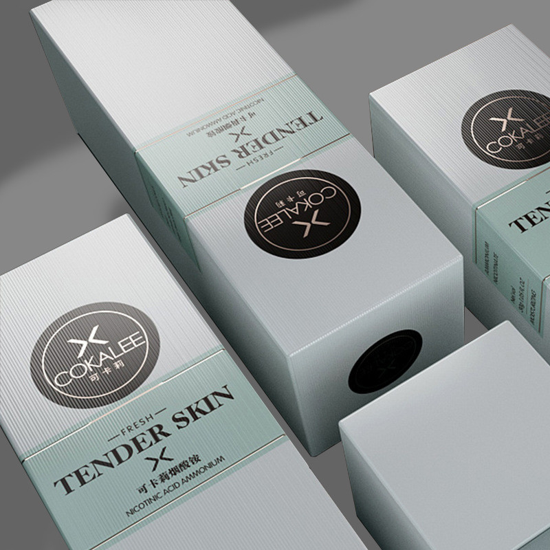 Hardcover 350g Art Paper Packaging Box For Skin Care Products Custom Color Printing