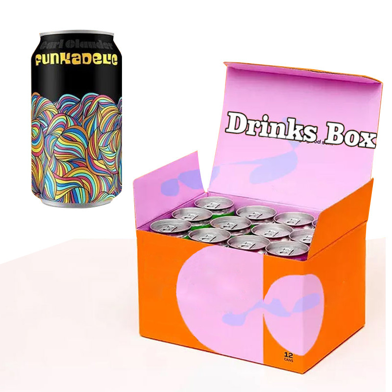 Health Drink Juice Folding Corrugated Paper Box Customized Packaging