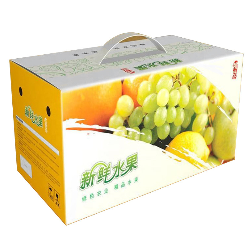 CMYK 4 Color Offset Printing Custom Cardboard Box for Banana Apple Peach Packaging