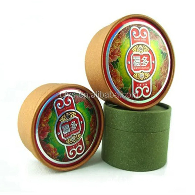Eco-Friendly Paperboard Cosmetic Canister Cylinder Packaging Box for Childproof Tea Tube