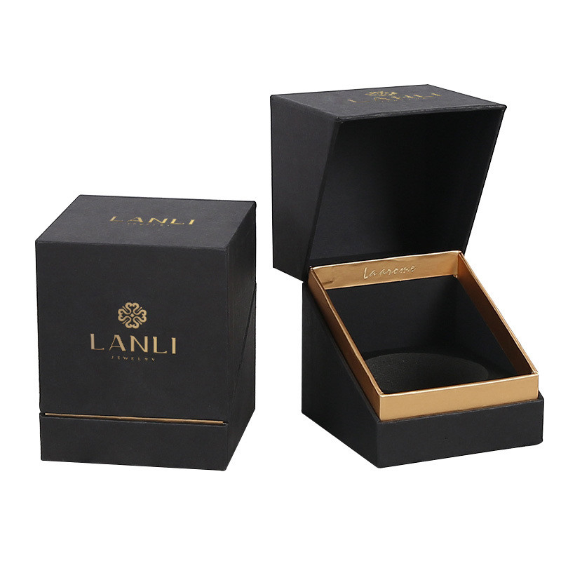 Grey Board Packaging Jewelry Boxes for Bracelets Custom Logo Paper Earrings Ring Necklace