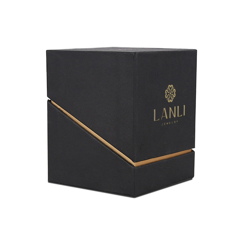 Grey Board Packaging Jewelry Boxes for Bracelets Custom Logo Paper Earrings Ring Necklace